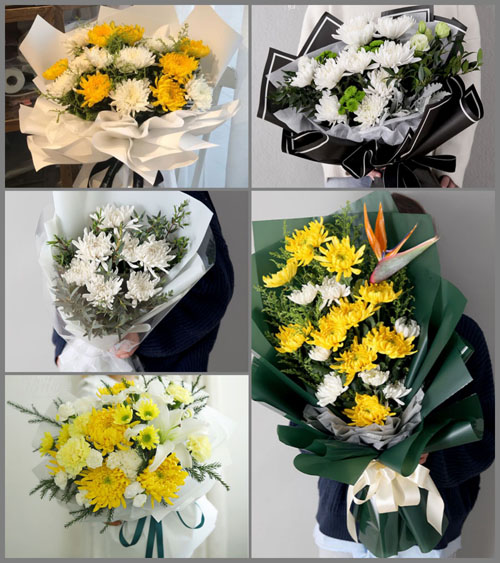 北京房山区周口店地区黄元寺村白事花束代送